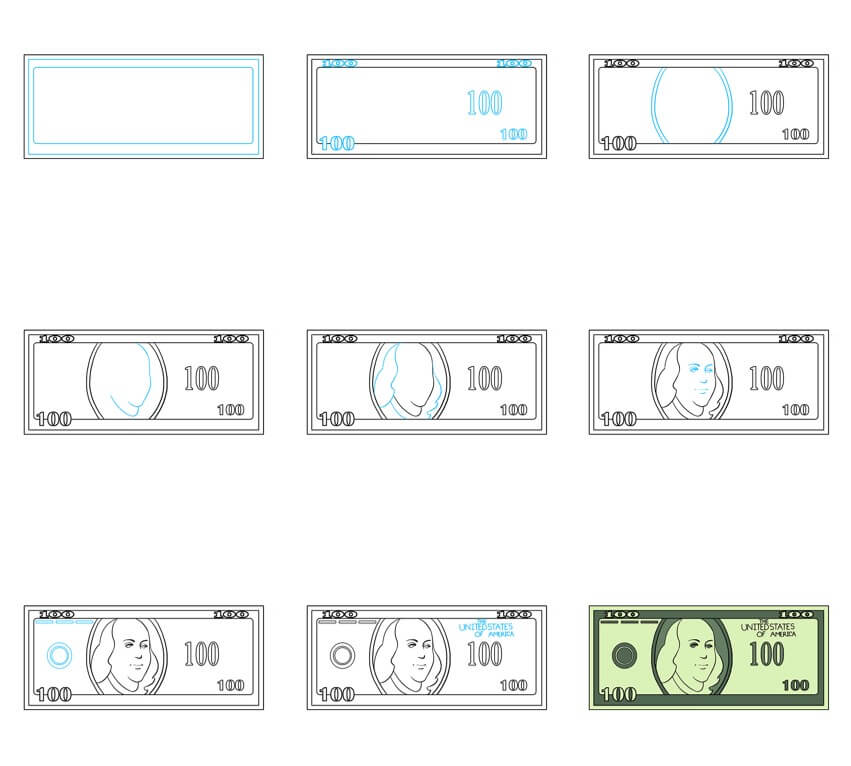 How to draw Money idea (9)