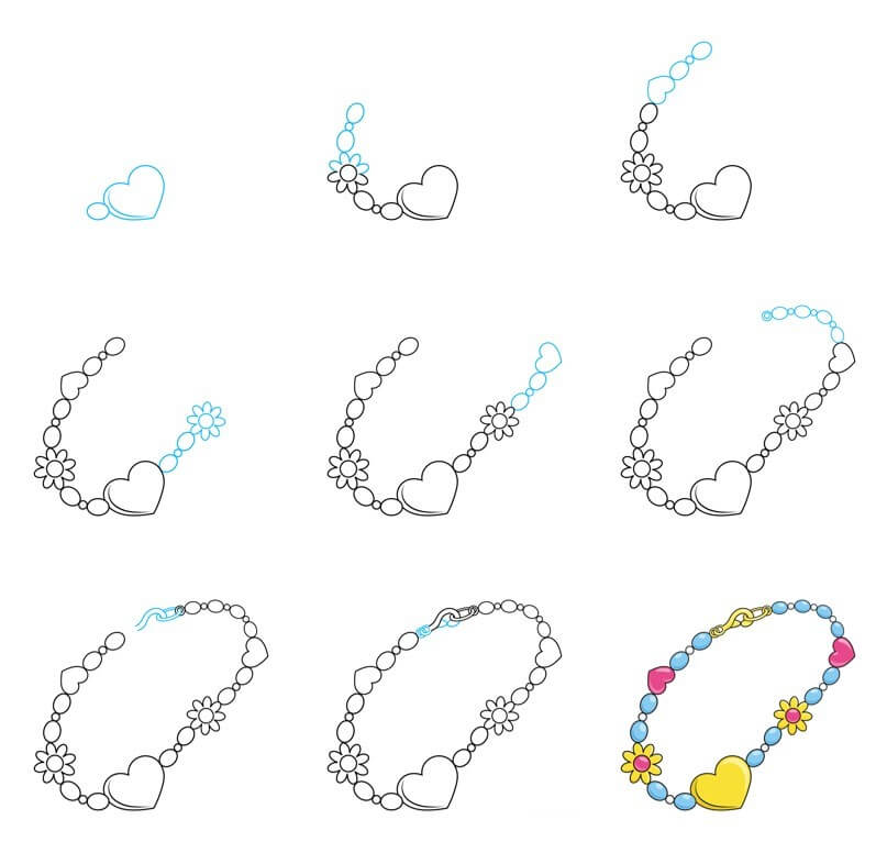 How to draw Necklace idea (13)