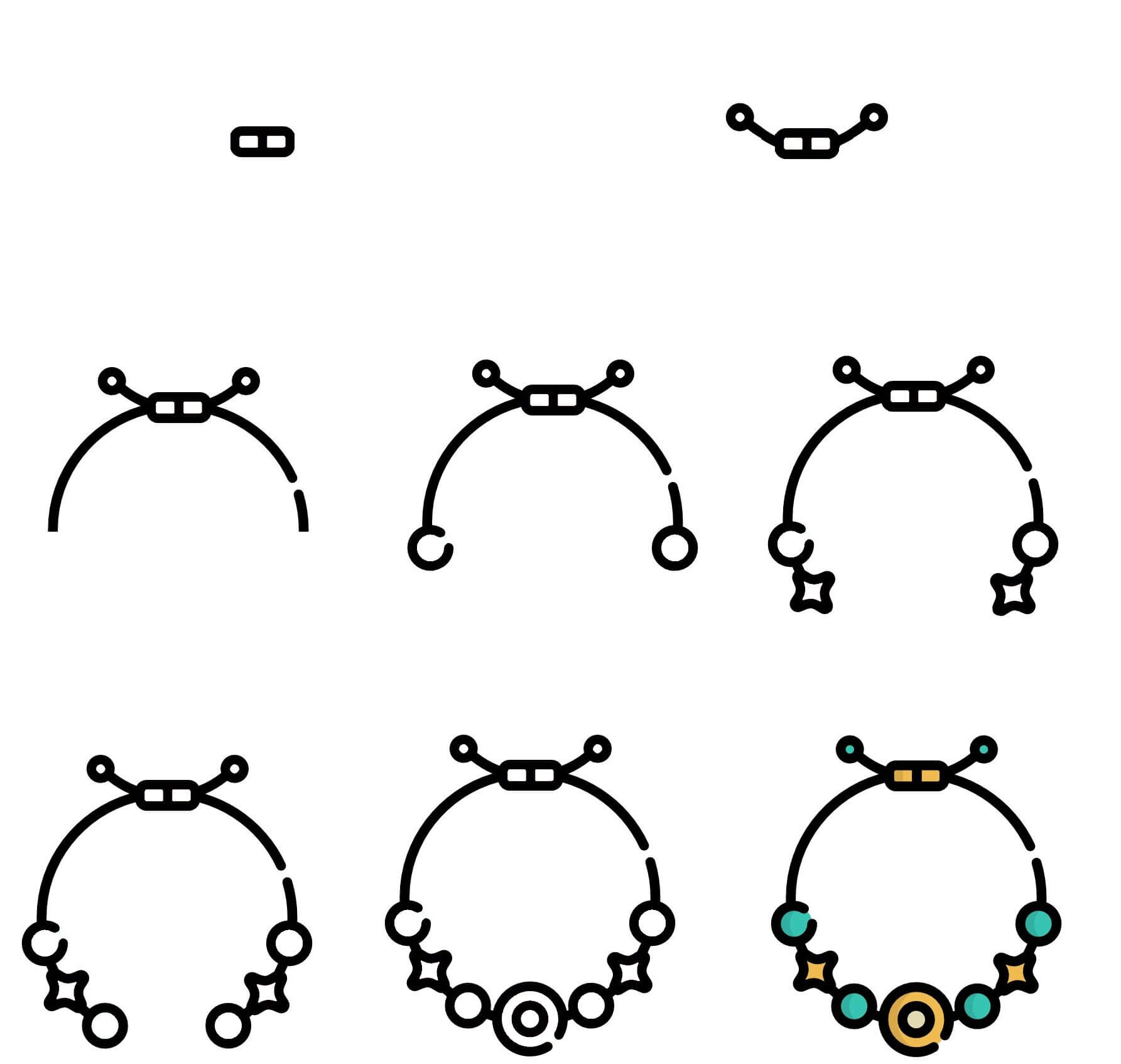 How to draw Necklace idea (3)