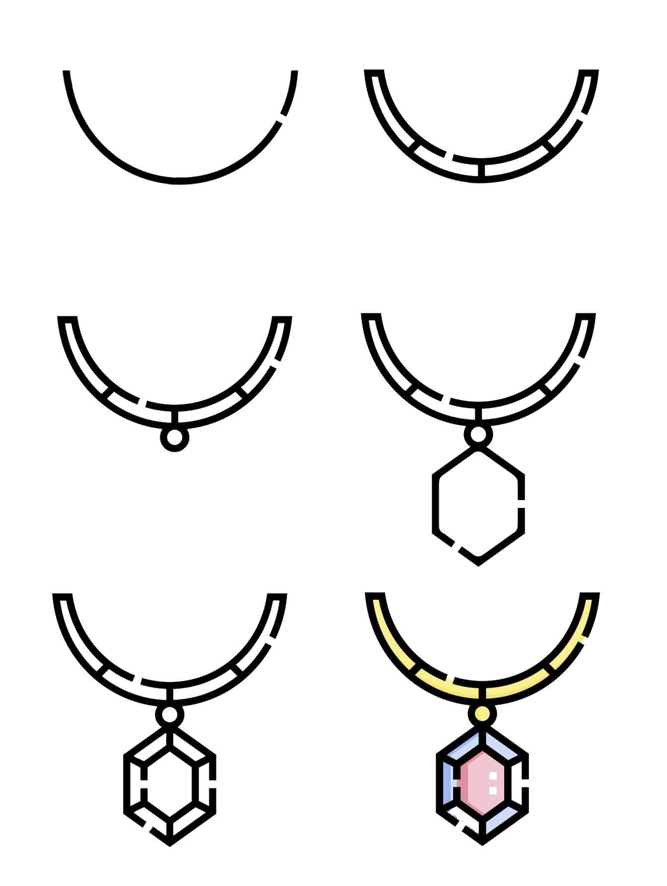 How to draw Necklace idea (5)