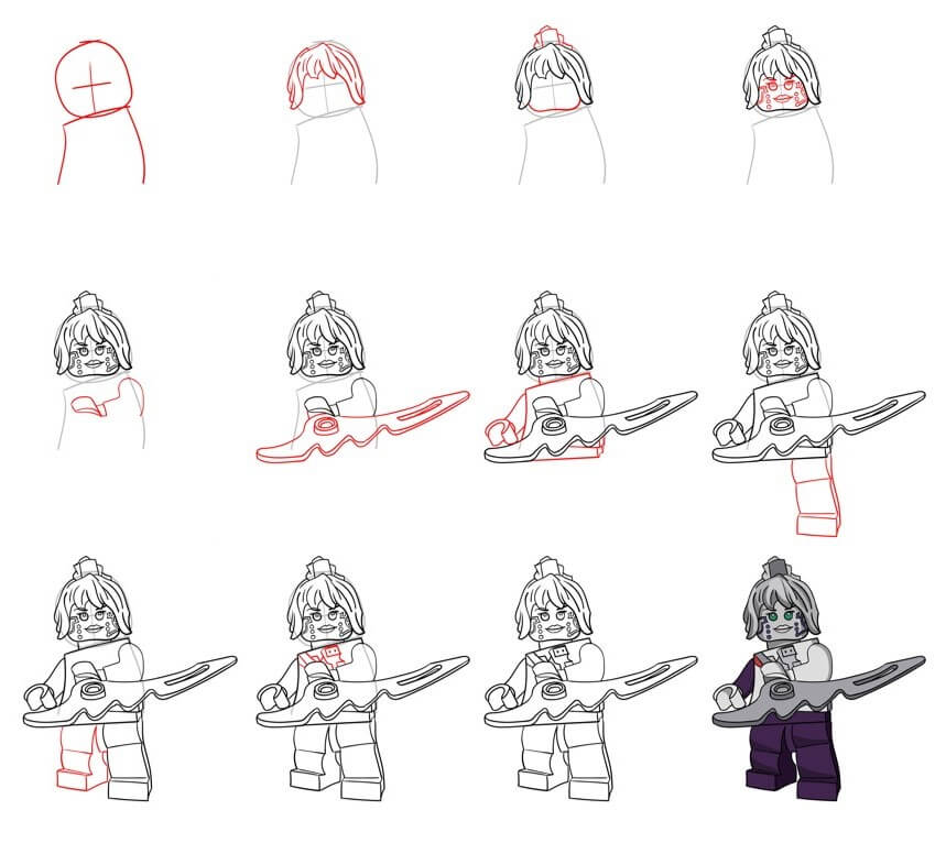 How to draw Ninja go idea (13)