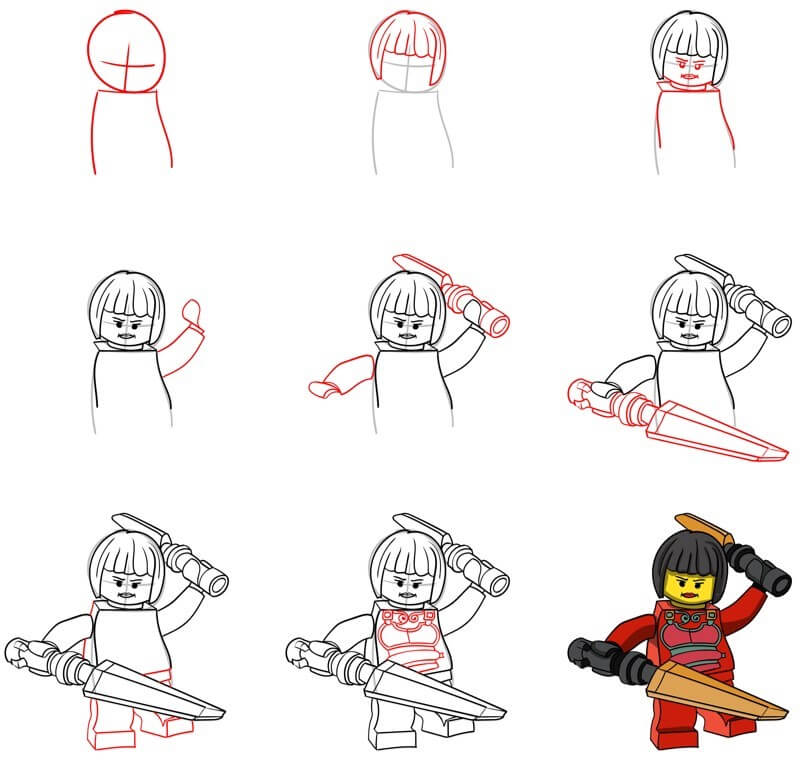 How to draw Ninja go idea (14)