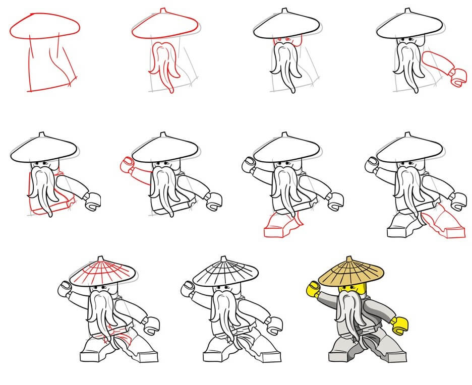 How to draw Ninja go idea (15)