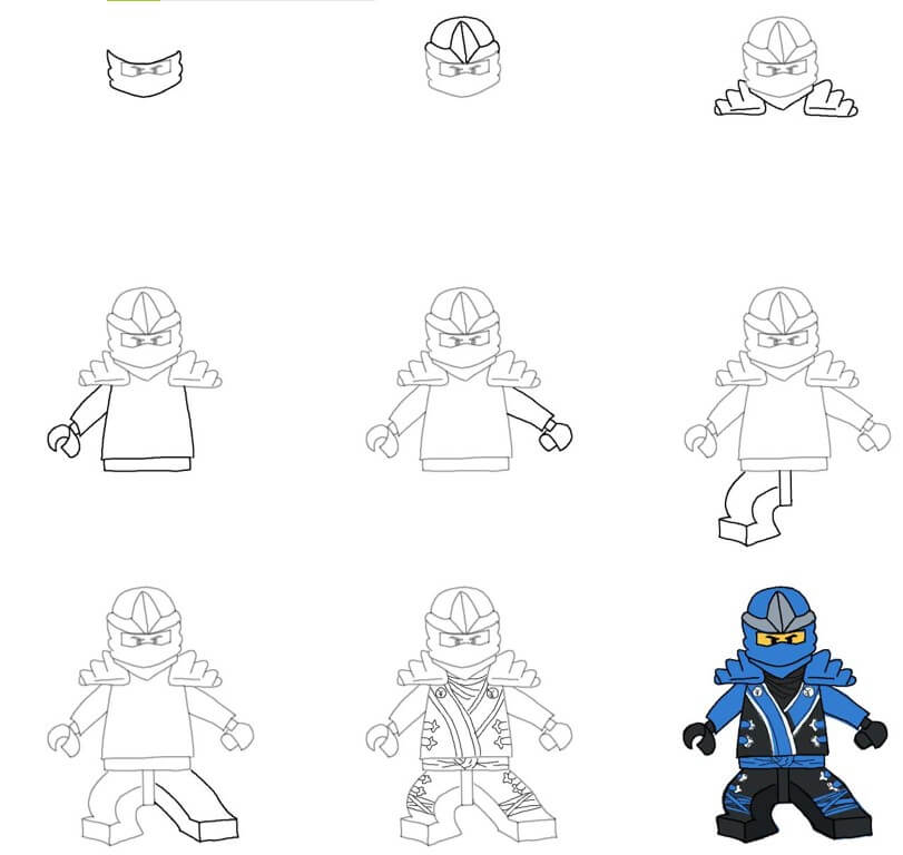 How to draw Ninja go idea (17)