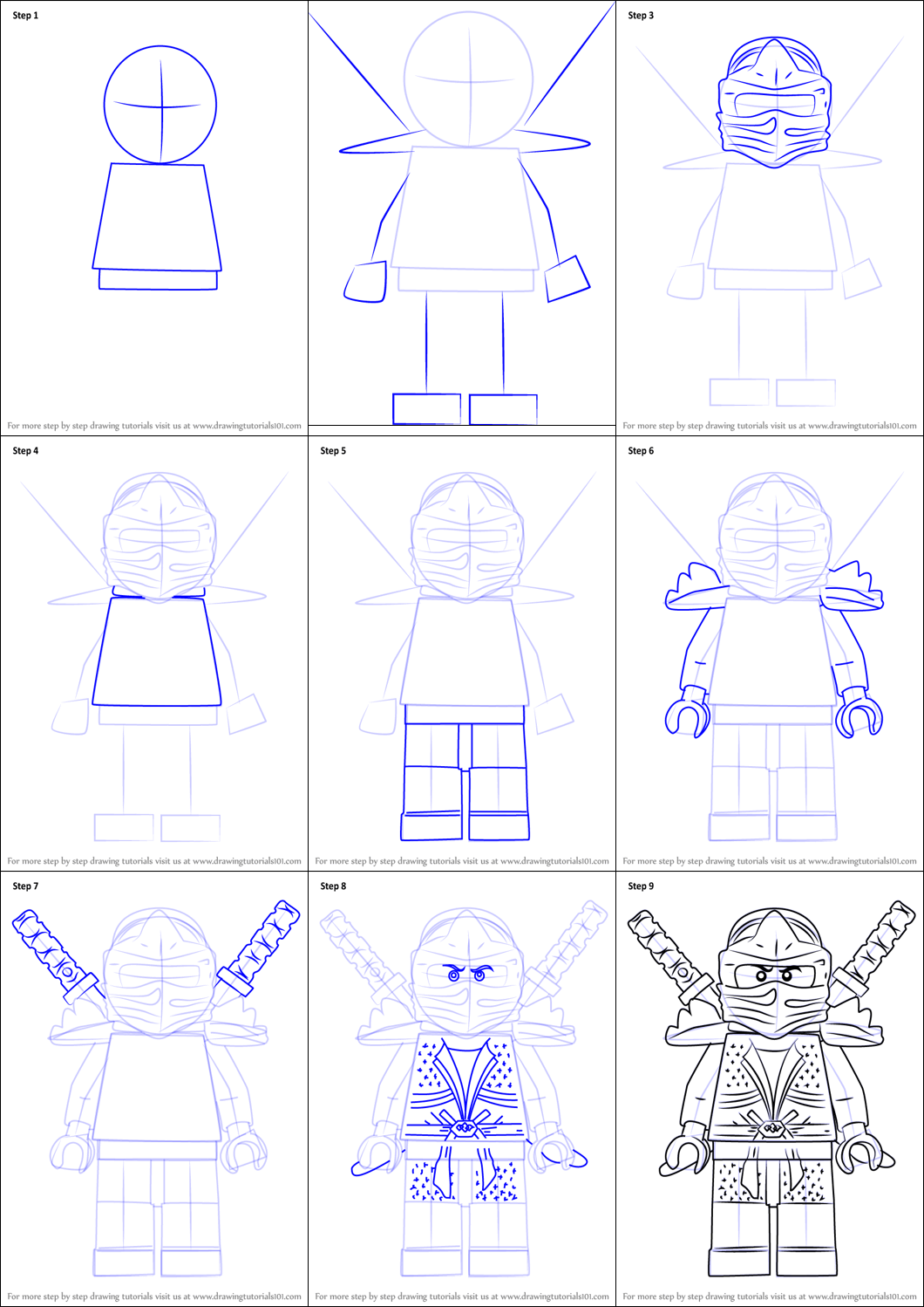 How to draw Ninja go idea (19)