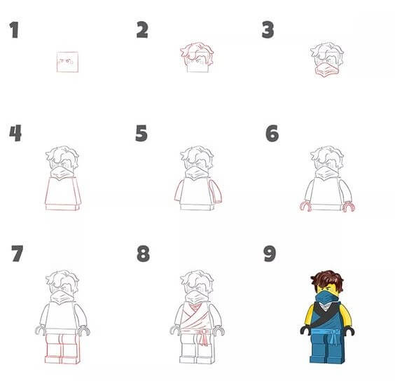 How to draw Ninja go idea (2)