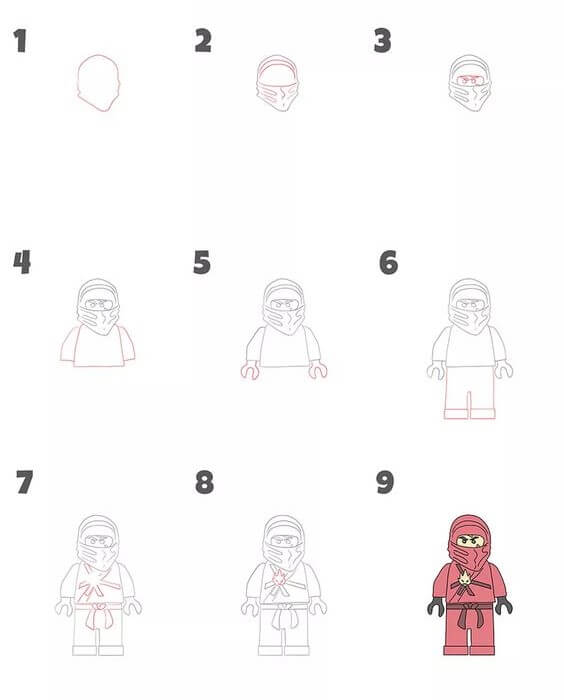 How to draw Ninja go idea (3)