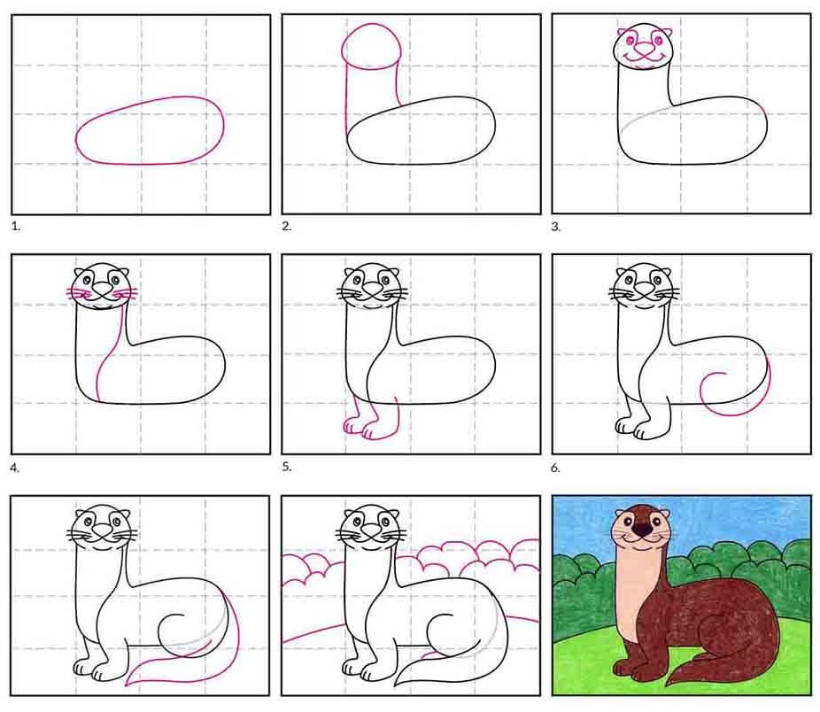 Otter idea (15) Drawing Ideas