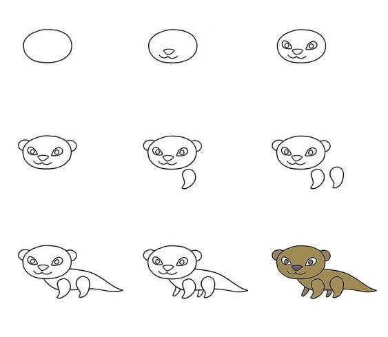 How to draw Otter idea (16)