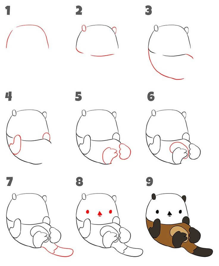 How to draw Otter idea (2)