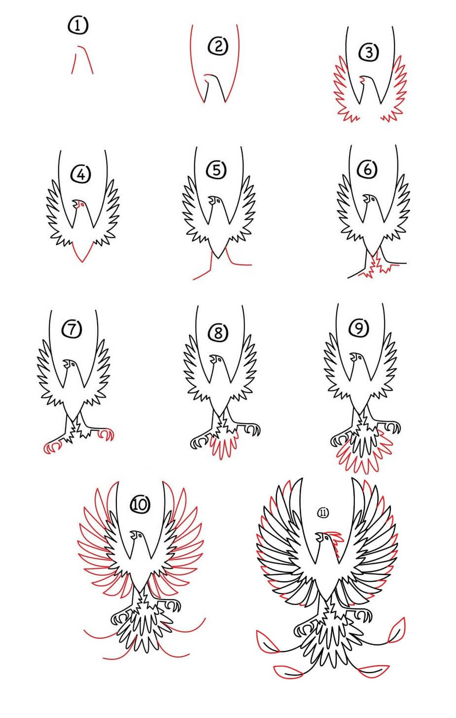 How to draw Phoenix idea (3)