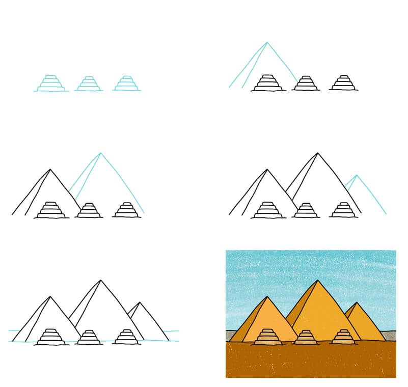 How to draw Pyramid idea (12)