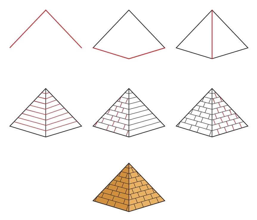 How to draw Pyramid idea (13)