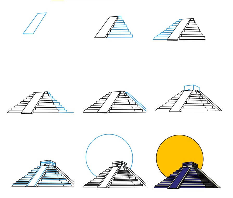 How to draw Pyramid idea (15)