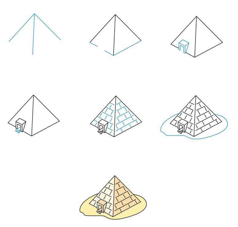 How to draw Pyramid idea (16)