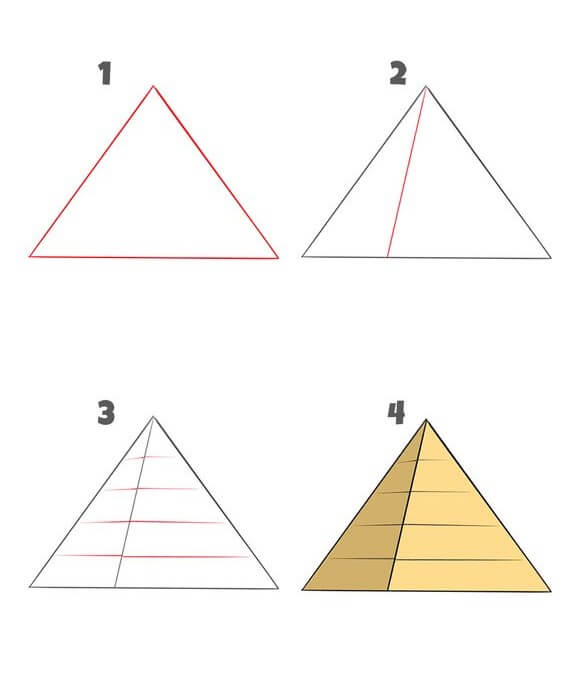 How to draw Pyramid idea (5)