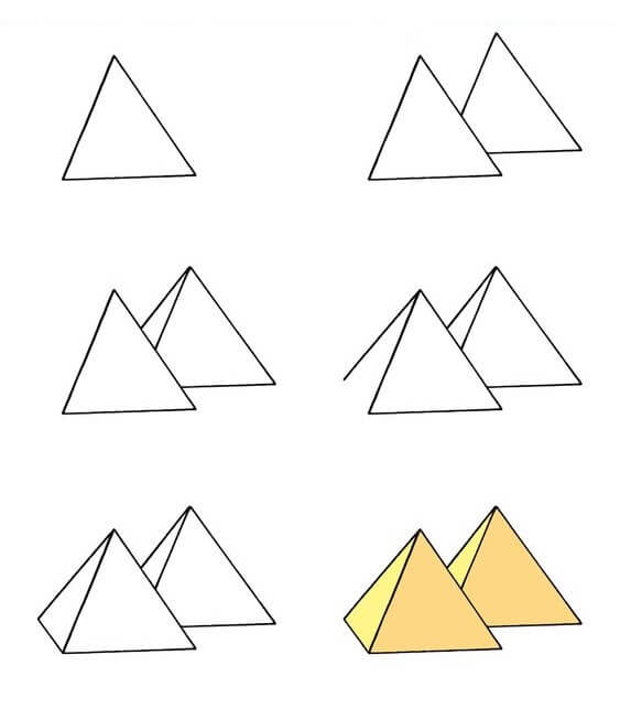 How to draw Pyramid idea (6)