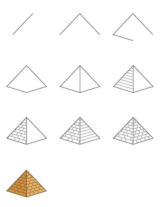 How to draw Pyramid idea (7)