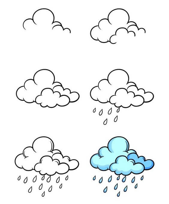 How to draw Rain idea (2)