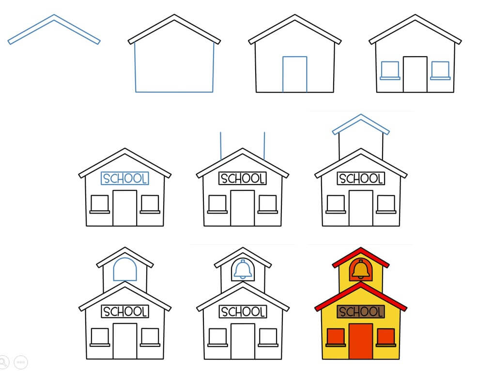 How to draw School idea (11)