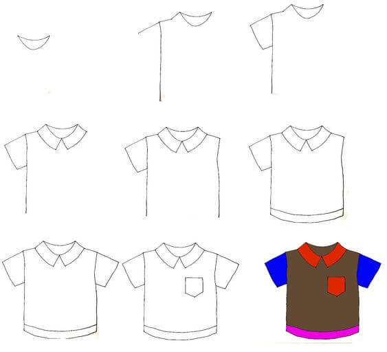 How to draw Shirt idea (2)