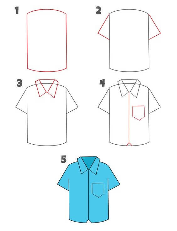 How to draw Shirt idea (3)