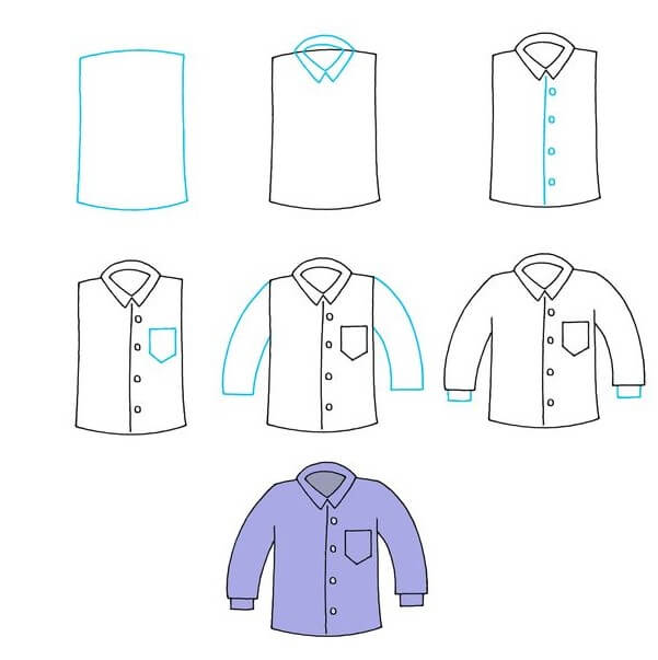 How to draw Shirt idea (5)