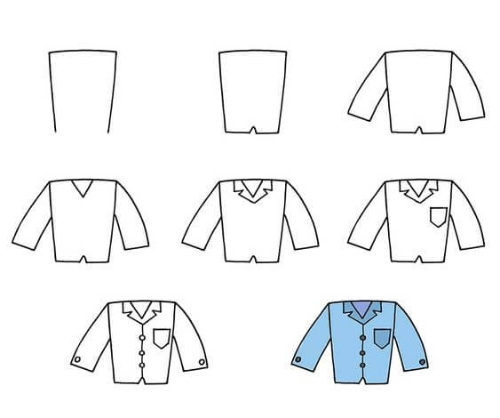 How to draw Shirt idea (9)