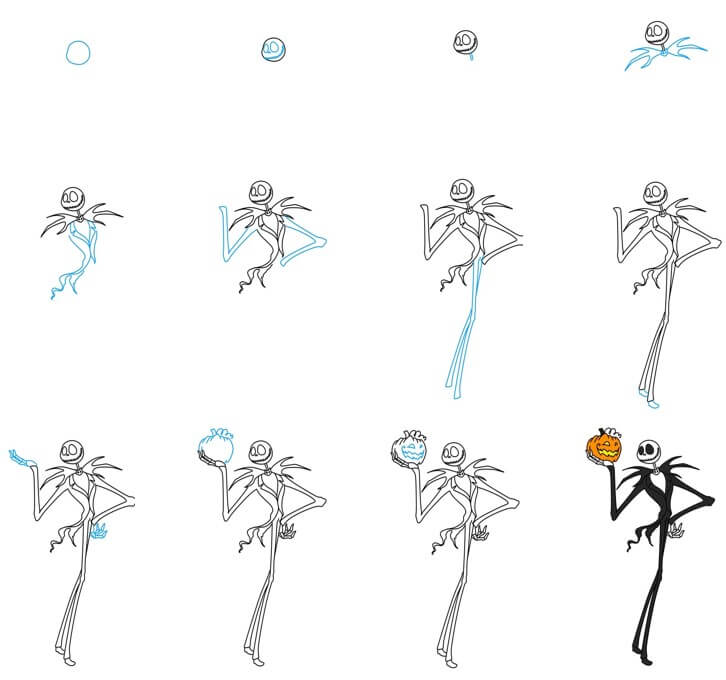 Skellington idea (11) Drawing Ideas