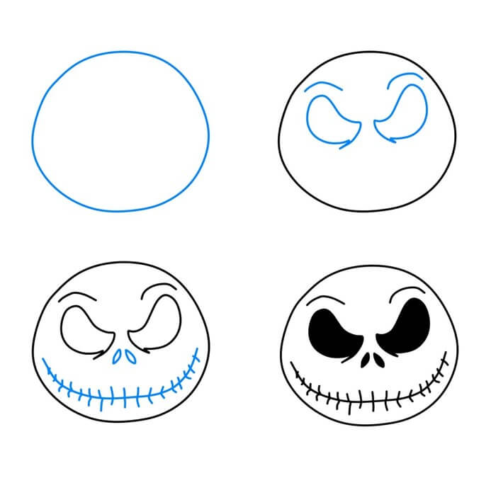 How to draw Skellington idea (13)