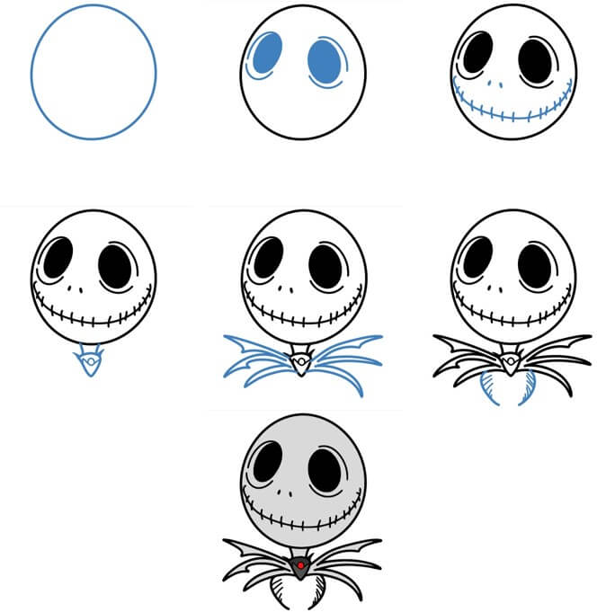 How to draw Skellington idea (18)