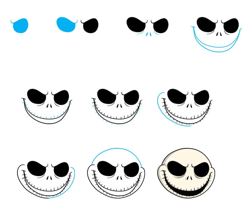 How to draw Skellington idea (9)