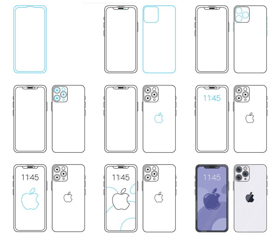 How to draw Smartphone (10)