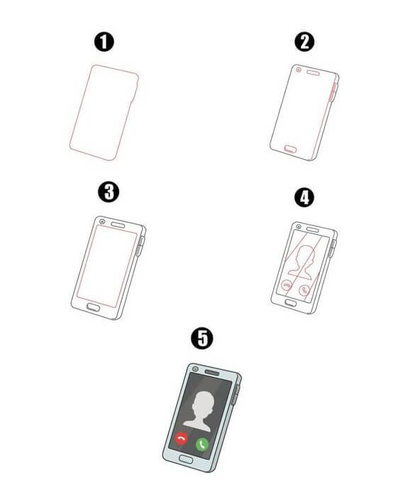 How to draw Smartphone (2)