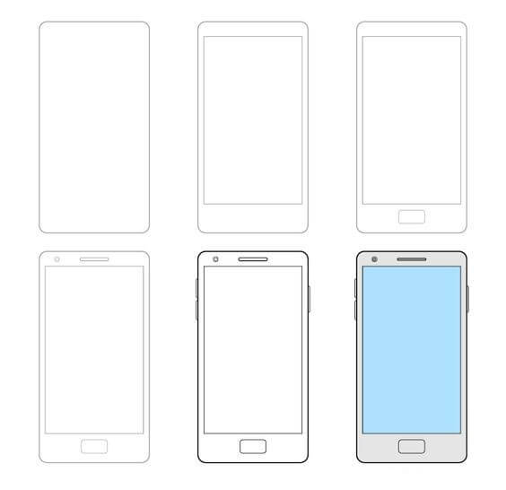 How to draw Smartphone (3)