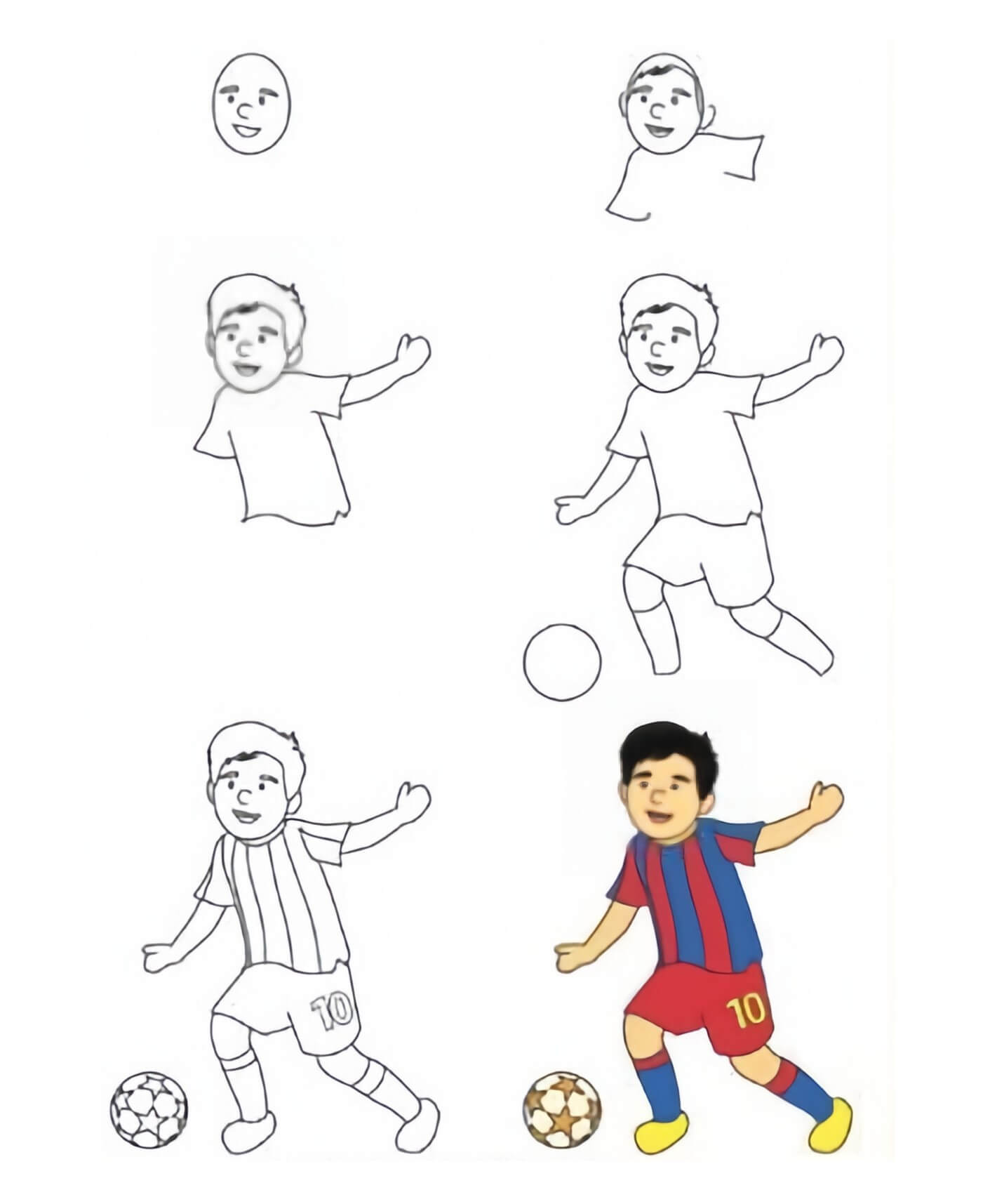 How to draw Soccer player idea (1)