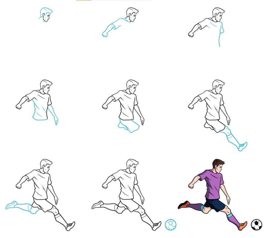 Soccer player Drawing Ideas