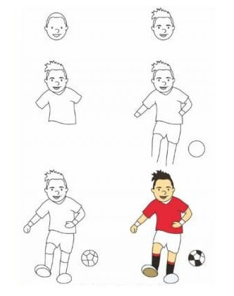 How to draw Soccer player idea (6)