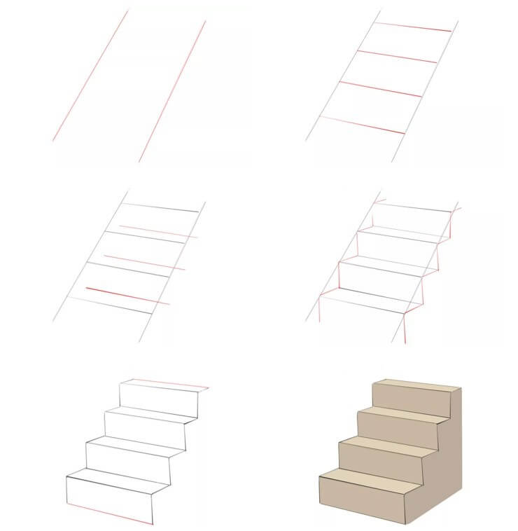 Stairs idea (11) Drawing Ideas