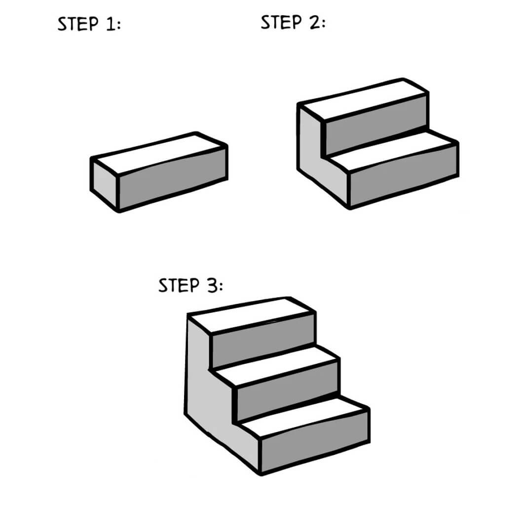 How to draw Stairs idea (12)