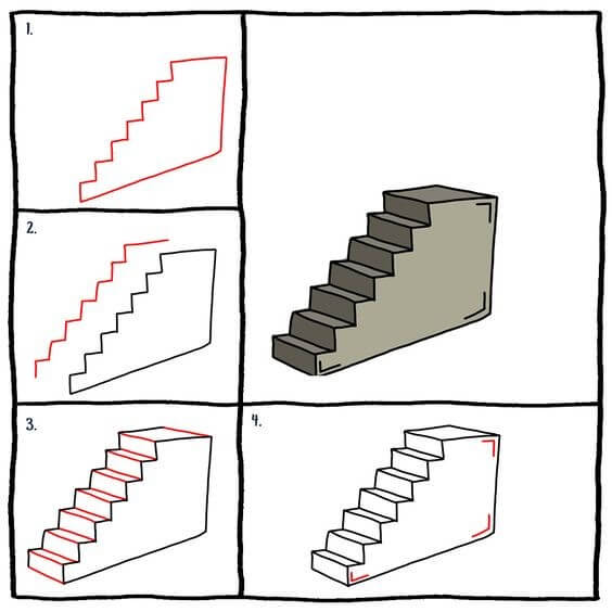 Stairs idea (2) Drawing Ideas