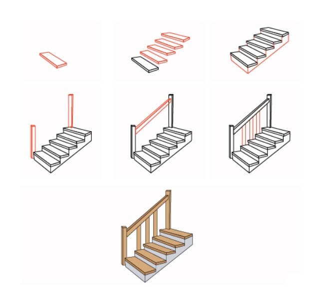 Stairs idea (7) Drawing Ideas