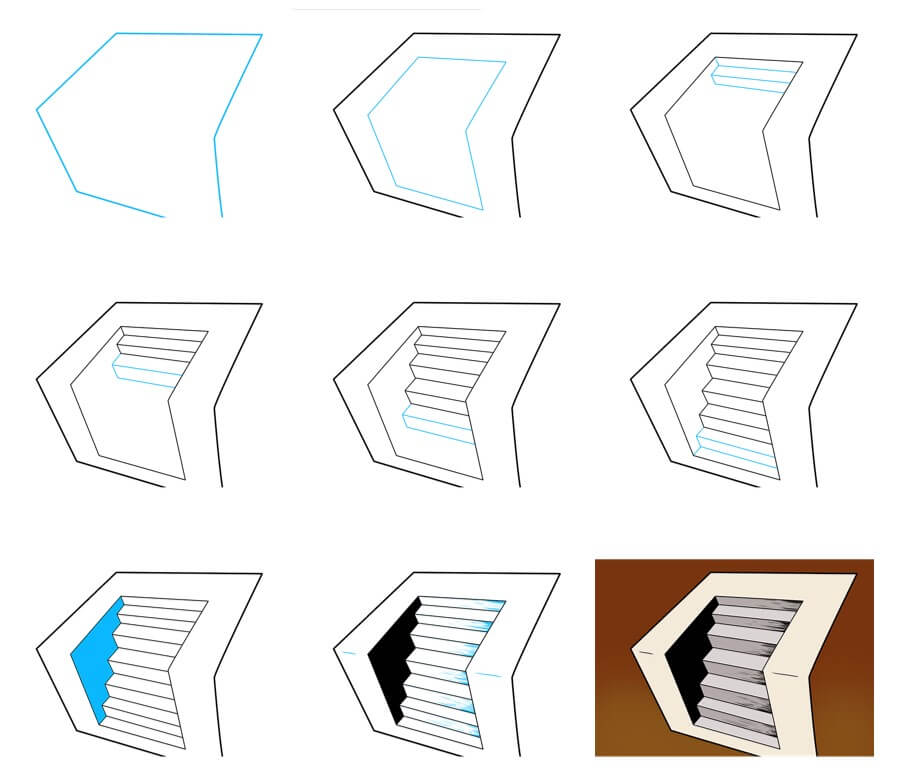 Stairs idea (8) Drawing Ideas