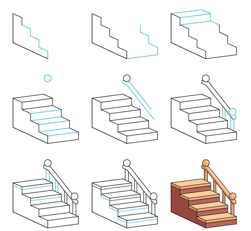 Stairs idea (9) Drawing Ideas