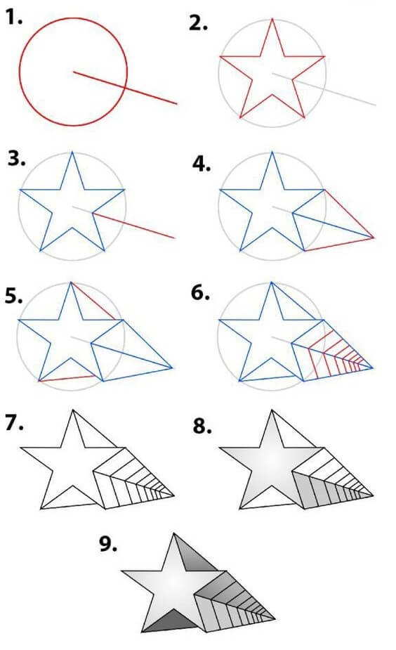 How to draw Star (11)