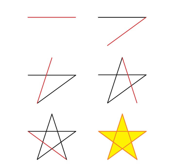 Star (21) Drawing Ideas