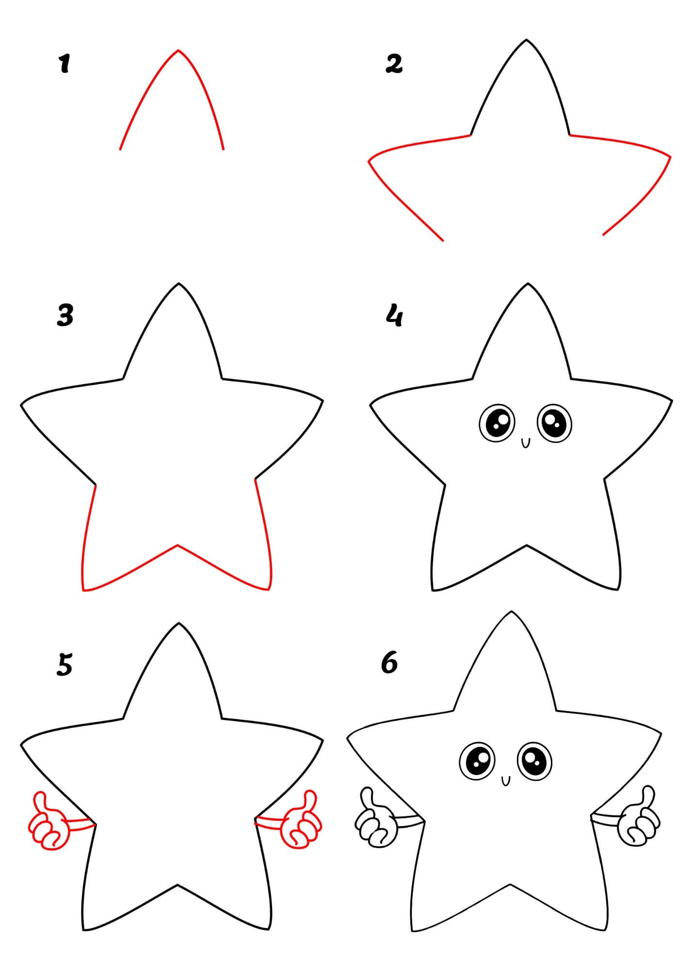 How to draw Star (25)