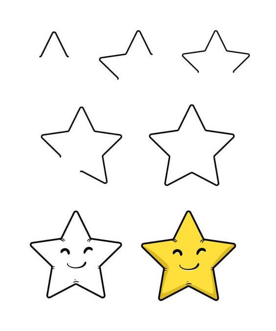 Star (5) Drawing Ideas