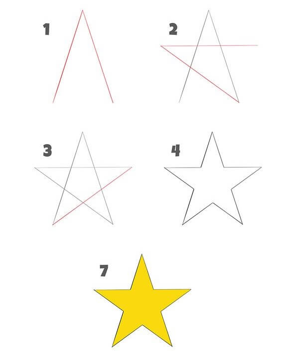 Star (6) Drawing Ideas