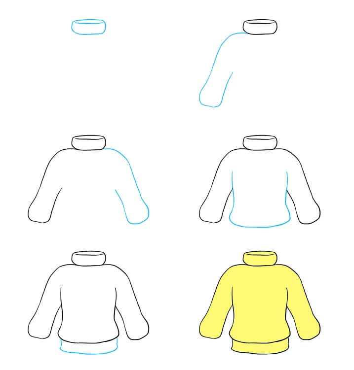 How to draw Sweater (2)